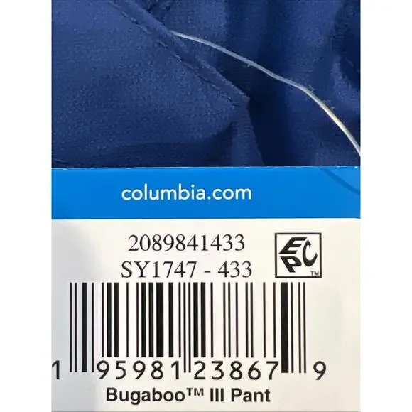 $75 Columbia Kids Blue Bugaboo III Insulated Ski Pants Size Medium - Picture 13 of 13